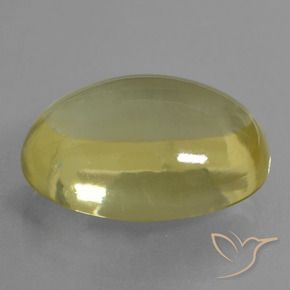 Quarzo Giallo chiaro naturale da 32.66 ct, Ovale, Trasparente