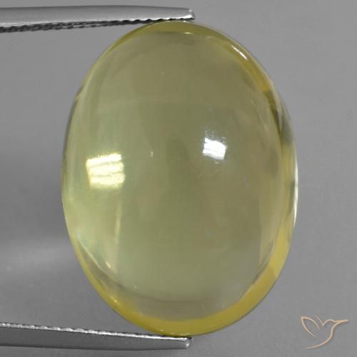 33.71ct Naturale Giallo dorato chiaro Quarzo, Ovale, Trasparente, Photo A