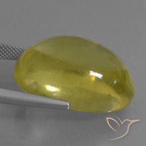 Quarzo Giallo chiaro naturale da 36.38 ct, Ovale, Trasparente