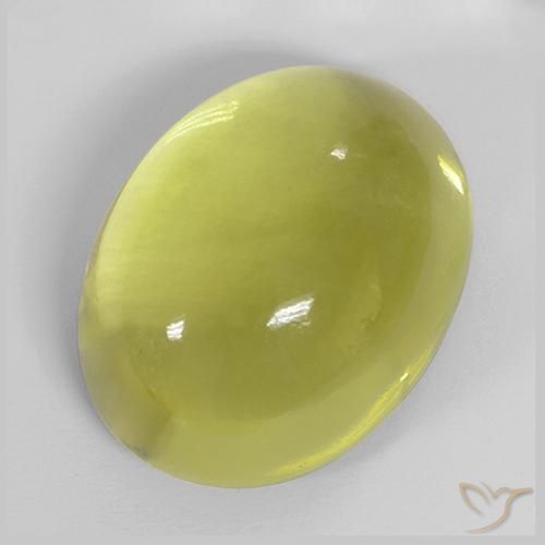 35.55ct Naturale Giallo medio Quarzo, Ovale, Trasparente