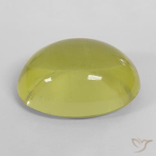 Quarzo Giallo medio naturale da 35.55 ct, Ovale, Trasparente