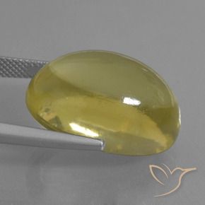 Quarzo Giallo Ananas Chiaro naturale da 27.59 ct, Ovale, Trasparente