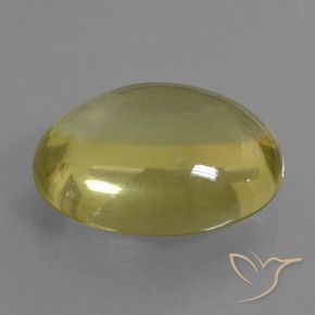 Quarzo Giallo chiaro naturale da 28.53 ct, Ovale, Trasparente