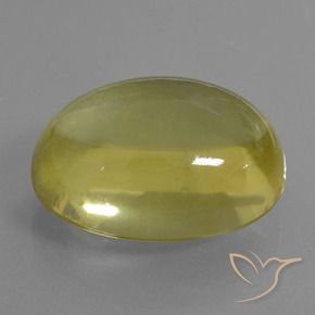 Quarzo Giallo chiaro naturale da 34.30 ct, Ovale, Trasparente