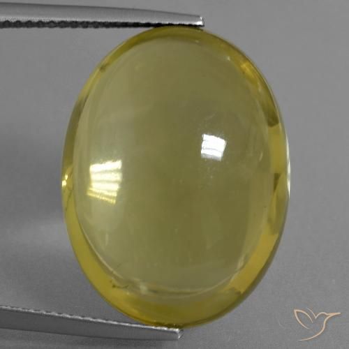 28.56ct Naturale Giallo ricco Quarzo, Ovale, Trasparente