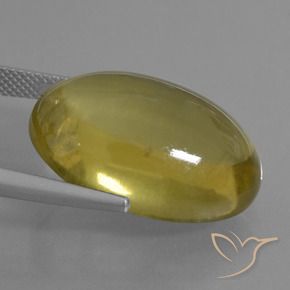 Quarzo Giallo brunastro naturale da 29.10 ct, Ovale, Trasparente