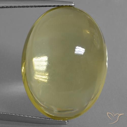 32.95ct Naturale Giallo intenso Quarzo, Ovale, Trasparente