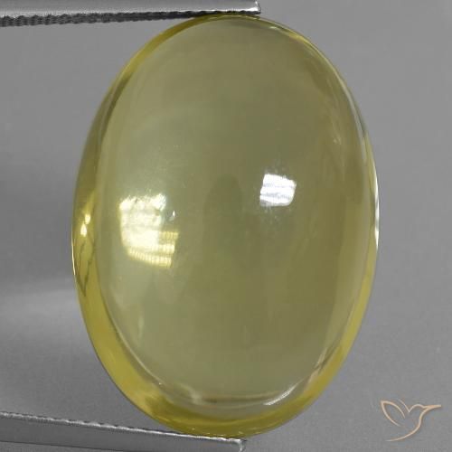 34.71ct Naturale Giallo medio Quarzo, Ovale, Trasparente