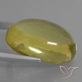 Quarzo Giallo medio naturale da 34.71 ct, Ovale, Trasparente