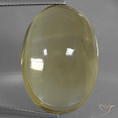 37.92ct Naturale Giallo intenso Quarzo, Ovale, Trasparente