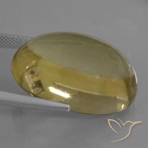 Quarzo Giallo intenso naturale da 37.92 ct, Ovale, Trasparente