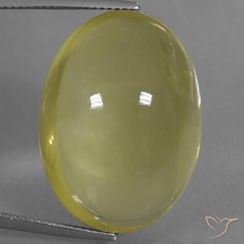 38.22ct Naturale Giallo chiaro Quarzo, Ovale, Trasparente