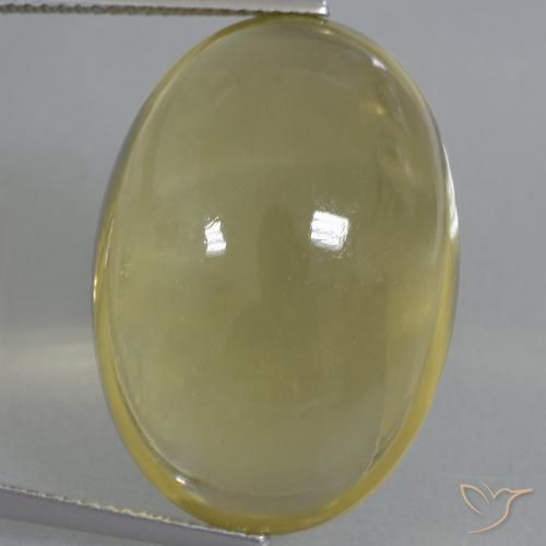 39.77ct Naturale Giallo intenso Quarzo, Ovale, Trasparente