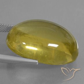 Quarzo Giallo brunastro naturale da 40.17 ct, Ovale, Trasparente
