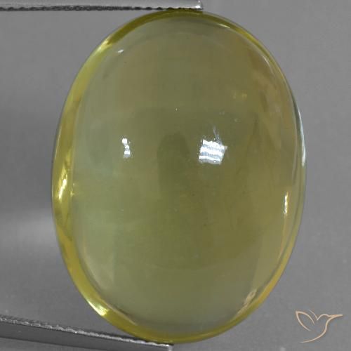 Quarzo Giallo chiaro naturale da 40.21 ct, Ovale, Trasparente