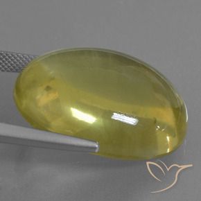 Quarzo Giallo chiaro naturale da 40.21 ct, Ovale, Trasparente