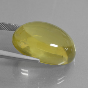 Quarzo Giallo limone naturale da 43.06 ct, Taglio ovale, Trasparente