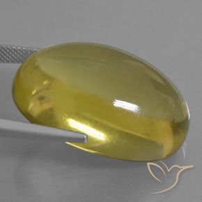 Quarzo Giallo intenso naturale da 55.39 ct, Ovale, Trasparente