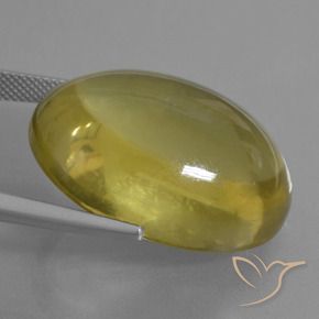 Quarzo Giallo medio naturale da 53.11 ct, Ovale, Trasparente