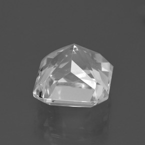 Quarzo naturale bianco da 5,67 ct, taglio smeraldo, VS