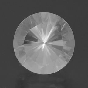 Quarzo Bianco naturale da 9.03 ct, Taglio rotondo, VVS