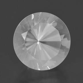 Quarzo Bianco naturale da 9.03 ct, Taglio rotondo, VVS