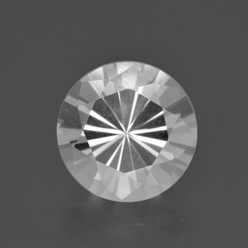 Quarzo Bianco naturale da 5.59 ct, Taglio rotondo, VVS