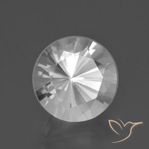 Quarzo Bianco naturale da 6.20 ct, Taglio rotondo, VVS