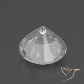 Quarzo Bianco naturale da 6.20 ct, Taglio rotondo, VVS