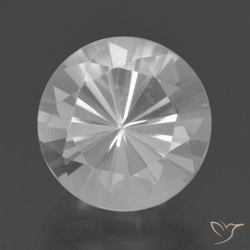 Quarzo Bianco naturale da 6.95 ct, Taglio rotondo, VVS