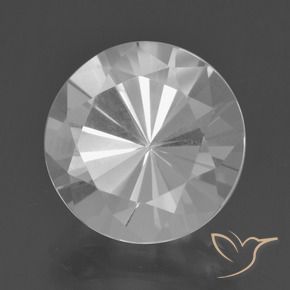 Quarzo Bianco naturale da 6.95 ct, Taglio rotondo, VVS
