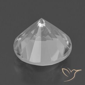Quarzo Bianco naturale da 6.95 ct, Taglio rotondo, VVS