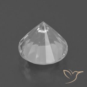 Quarzo Bianco naturale da 5.63 ct, Rotondo, VVS-VS