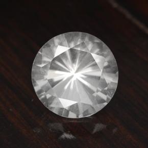 Quarzo Bianco naturale da 4.68 ct, Taglio rotondo, VVS