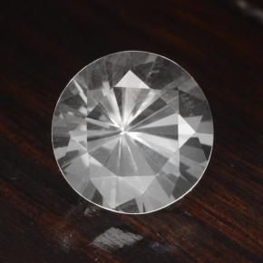 Quarzo naturale bianco da 4,71 ct, taglio rotondo, VVS