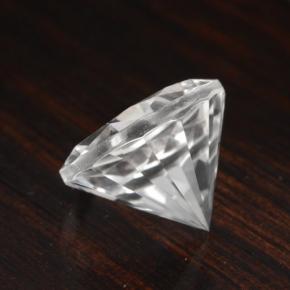 Quarzo naturale bianco da 4,71 ct, taglio rotondo, VVS
