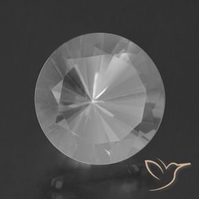 Quarzo Bianco naturale da 7.05 ct, Rotondo, VVS
