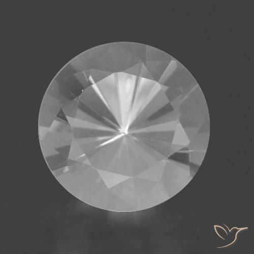7.37ct Naturale Bianco Quarzo, Rotondo, VVS