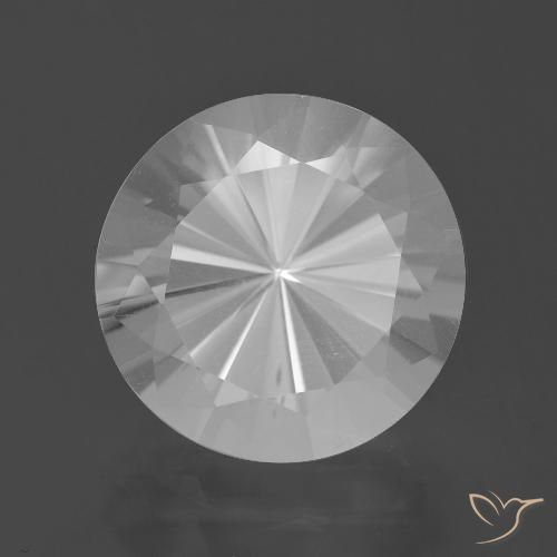 6.89ct Naturale Bianco Quarzo, Rotondo, VVS