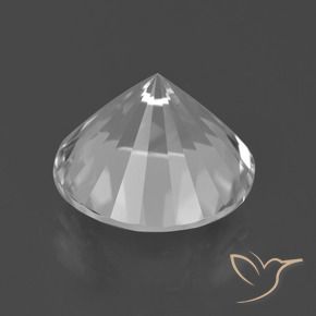Quarzo Bianco naturale da 6.89 ct, Rotondo, VVS