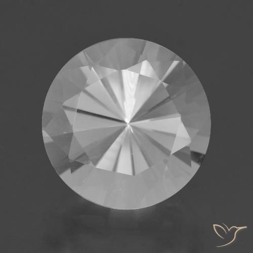 7.29ct Naturale Bianco Quarzo, Rotondo, VVS