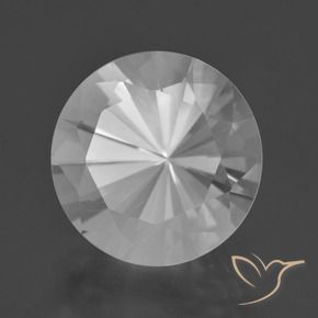 Quarzo Bianco naturale da 7.29 ct, Rotondo, VVS