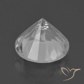 Quarzo Bianco naturale da 7.29 ct, Rotondo, VVS