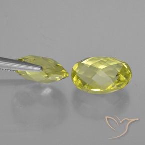 Gemme di Quarzo Giallo medio naturale da 4.72 ct, Ovale, VVS