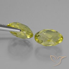 Gemme di Quarzo Giallo medio naturale da 5.04 ct, Ovale, VVS-VS