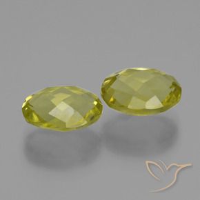 Gemme di Quarzo Giallo chiaro naturale da 4.52 ct, Taglio ovale, VVS-VS