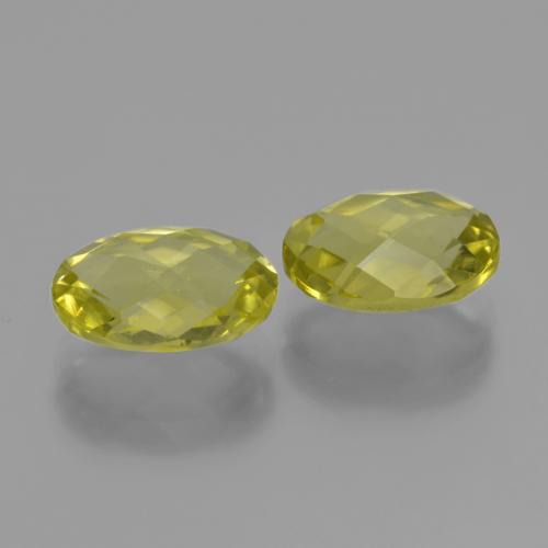 Quarzo naturale giallo da 4,16 ct, taglio ovale, VVS-VS