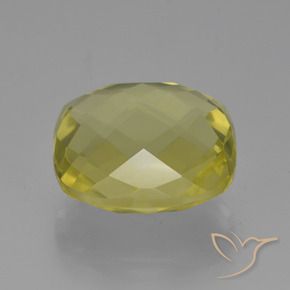 Quarzo Giallo chiaro naturale da 20.60 ct, Cuscino, VVS-VS