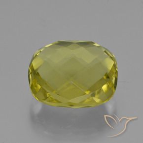 Quarzo Giallo chiaro naturale da 24.10 ct, Cuscino, VVS-VS