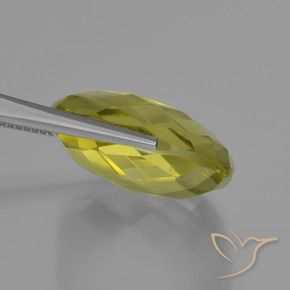 Quarzo Giallo chiaro naturale da 24.10 ct, Cuscino, VVS-VS